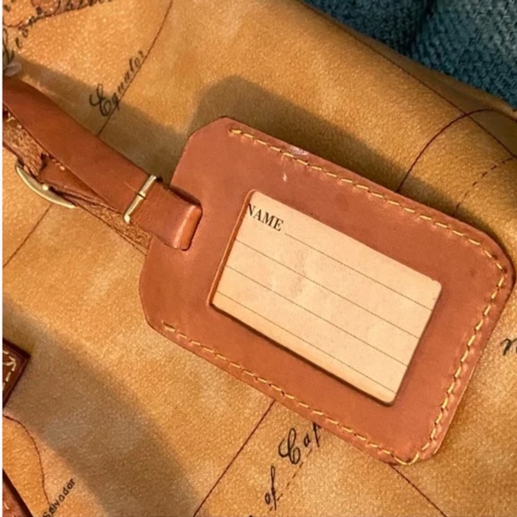 Vintage Alviero Martini Classe Leather Tote Shoulder Travel Bag - Picture 7 of 10